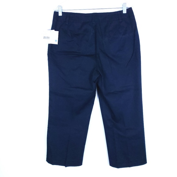 Liz Claiborne Women Pant Cropped Stretch Michaela Size 10 (32x23) - NWT - Picture 4 of 6